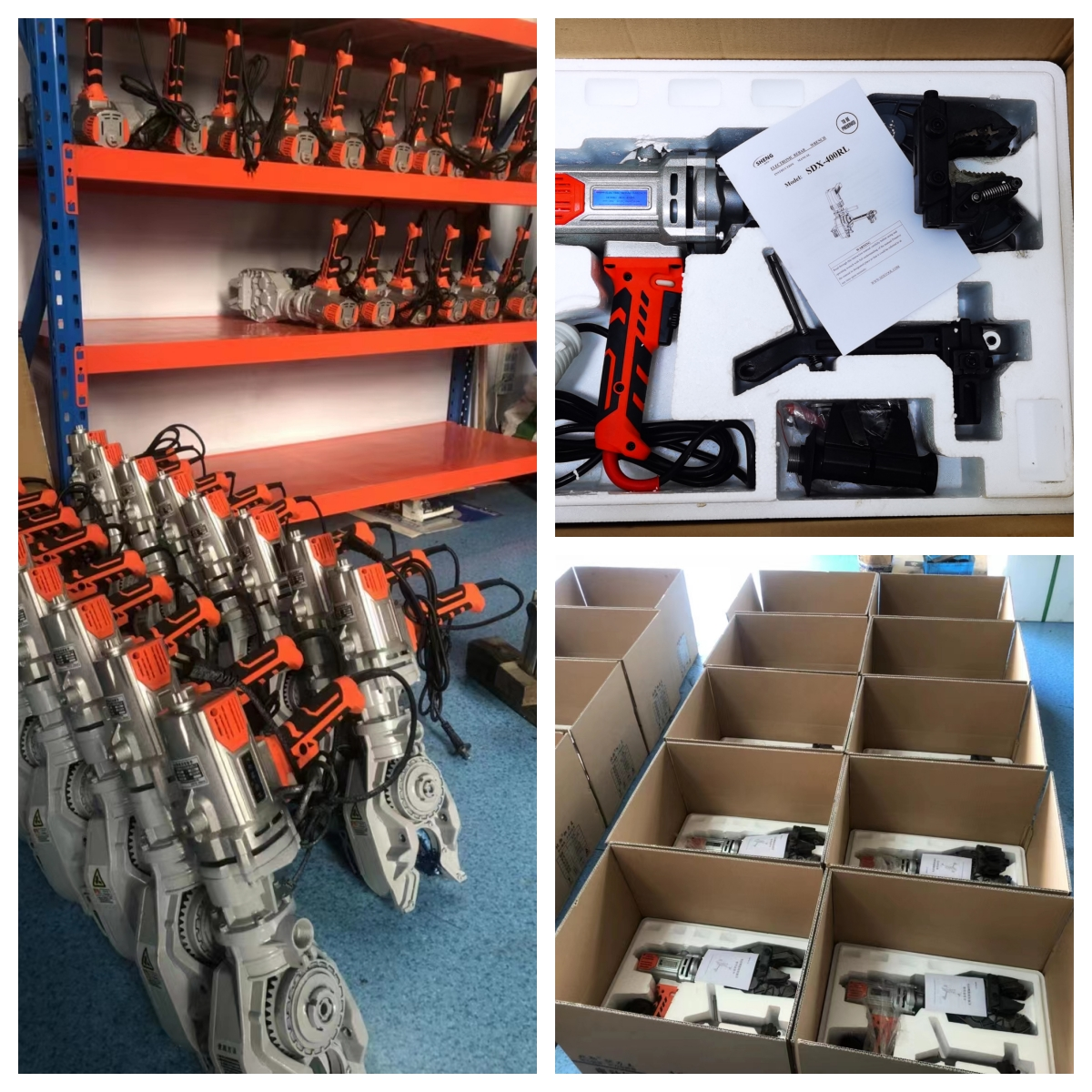SDX-400RL Electric Rebar Coupler Wrenches in production views