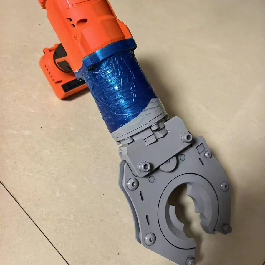 Rear and side view of the SDX-6ET turnbuckle wrench body and clamping head